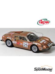 Arena Modelli ARE1338: Car scale model kit 1/43 scale - Ferrari Dino 206 GT  North American Racing NART Team #38 - Sam Posey (US) + Robert 'Bob' Dini  (US) - 12 Hours Sebring 1969 (ref. ARE1338) | SpotModel